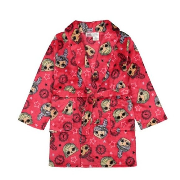L.O.L. Surprise! Girls Luxe Plush Pajama Robe Pink Size XS(4-5) NWT - Picture 1 of 2